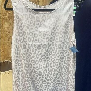 Gray Leopard Print Sleeveless TopNWT